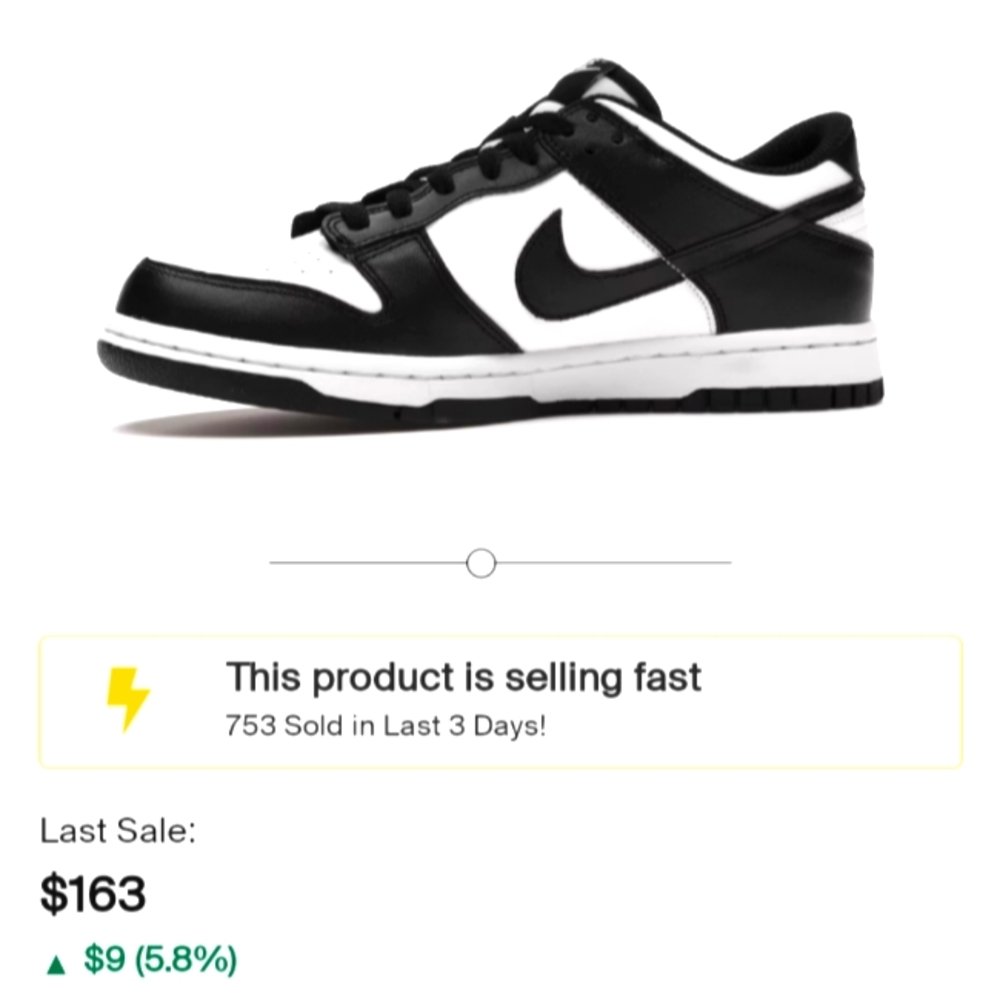 Nike Dunk Low (GS) Retro White/Black-White size 4y